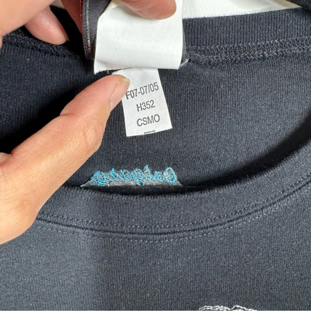 Vintage Y2K 2005 Harley Davidson Black Long Sleeve Graphic Tee Size S - Picture 10 of 15